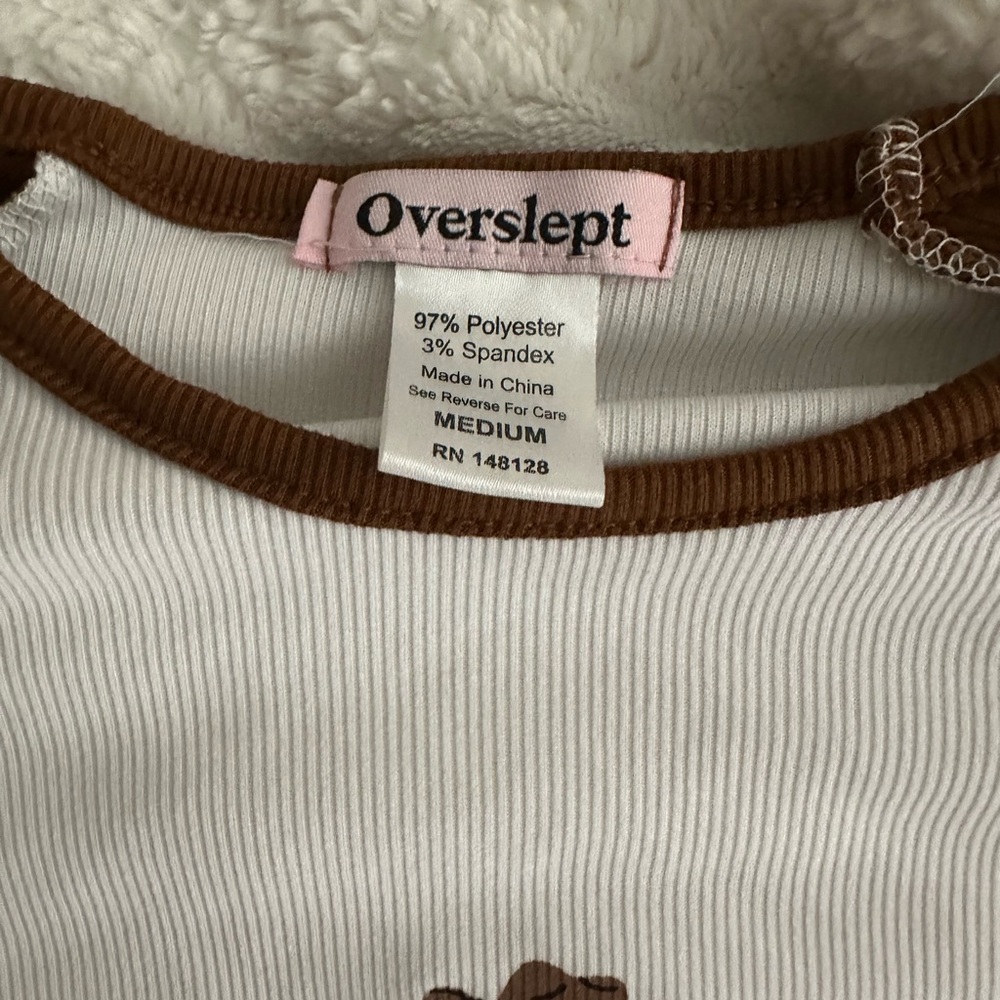 Brown and White T-Shirt - Picture 3 of 3